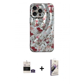 MARSİLYAN™- iPhone 14 Pro Max Kılıf Nova Doku Prime - Siyah Bilvis 3D Mat Cam Ekran Koruyucu + Bilvis Titan Kamera Lens - GS