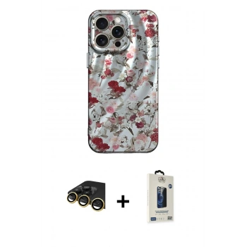MARSİLYAN™- iPhone 14 Pro Max Kılıf Nova Doku Prime - Siyah Bilvis Hayalet Cam Ekran Koruyucu + Raze Metal Kamera Lens - GD