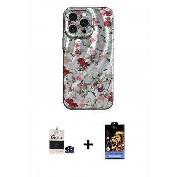 MARSİLYAN™- iPhone 14 Pro Max Kılıf Nova Doku Prime - Siyah Buffer Hayalet Cam Ekran Koruyucu + Bilvis Titan Kamera Lens - DNMR