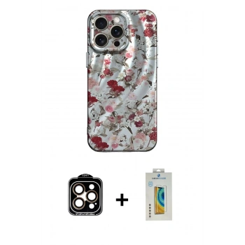 MARSİLYAN™- iPhone 14 Pro Max Kılıf Nova Doku Prime - Siyah Polymer Nano Ekran Koruyucu + PVD Metal Kamera Lens - TU