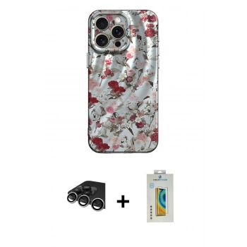 MARSİLYAN™- iPhone 14 Pro Max Kılıf Nova Doku Prime - Siyah Polymer Nano Ekran Koruyucu + Raze Metal Kamera Lens - GS