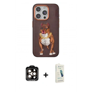 MARSİLYAN™- iPhone 14 Pro Max Kılıf Nova Form Koleksiyonu - Şeffaf Pasifik Cam Ekran Koruyucu + PVD Metal Kamera Lens - TU