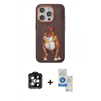 MARSİLYAN™- iPhone 14 Pro Max Kılıf Nova Form Koleksiyonu - Şeffaf Royal Nano Ekran Koruyucu + PVD Metal Kamera Lens - TU