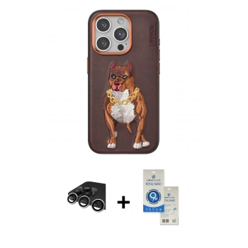 MARSİLYAN™- iPhone 14 Pro Max Kılıf Nova Form Koleksiyonu - Şeffaf Royal Nano Ekran Koruyucu + Raze Metal Kamera Lens - GS