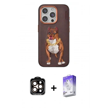 MARSİLYAN™- iPhone 14 Pro Max Kılıf Nova Form Koleksiyonu - Siyah Bilvis 5in1 3D Magic Cam Ekran Koruyucu + PVD Metal Kamera Lens - TU