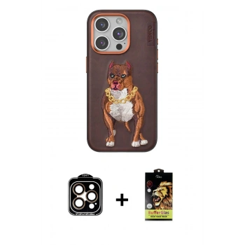 MARSİLYAN™- iPhone 14 Pro Max Kılıf Nova Form Koleksiyonu - Siyah Buffer Cam Ekran Koruyucu + PVD Metal Kamera Lens - TU