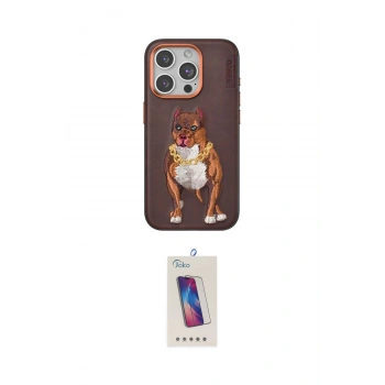 MARSİLYAN™- iPhone 14 Pro Max Kılıf Nova Form Koleksiyonu - Siyah Joko 5D Cam