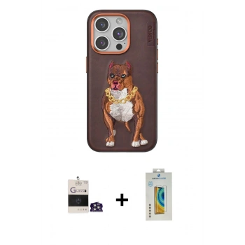 MARSİLYAN™- iPhone 14 Pro Max Kılıf Nova Form Koleksiyonu - Siyah Polymer Nano Ekran Koruyucu + Bilvis Titan Kamera Lens - GS