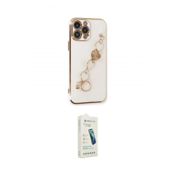 MARSİLYAN™- iPhone 14 Pro Max Kılıf Nova Işık Prime - Şeffaf Pasifik Cam Ekran Koruyucu