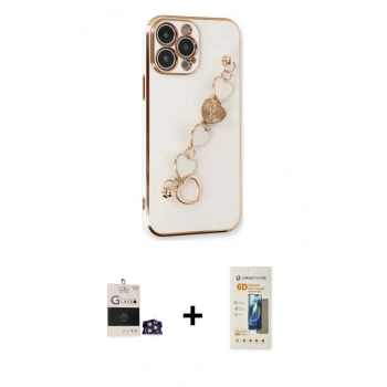 MARSİLYAN™- iPhone 14 Pro Max Kılıf Nova Işık Prime - Siyah 6D Mat Seramik Hayalet Nano Ekran Koruyucu + Bilvis Titan Kamera Lens - GS