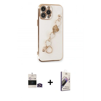 MARSİLYAN™- iPhone 14 Pro Max Kılıf Nova Işık Prime - Siyah Bilvis 3D Mat Cam Ekran Koruyucu + Bilvis Titan Kamera Lens - GD