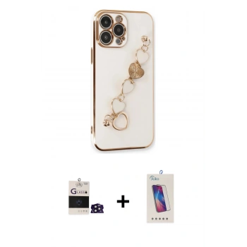 MARSİLYAN™- iPhone 14 Pro Max Kılıf Nova Işık Prime - Siyah Joko 5D Cam + Bilvis Titan Kamera Lens - DNMR