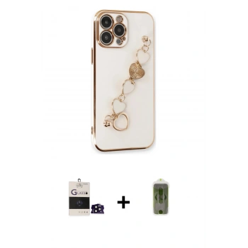MARSİLYAN™- iPhone 14 Pro Max Kılıf Nova Işık Prime - Siyah Joko Magic 5D Hayalet Cam + Bilvis Titan Kamera Lens - SH