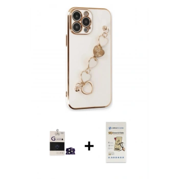MARSİLYAN™- iPhone 14 Pro Max Kılıf Nova Işık Prime - Siyah Mat Seramik Nano Ekran Koruyucu + Bilvis Titan Kamera Lens - DNMR