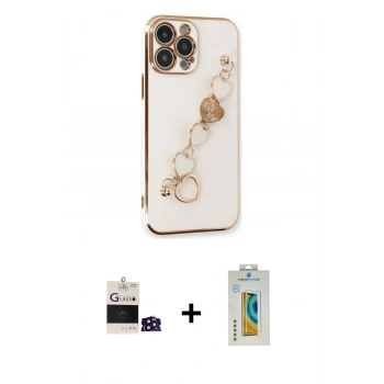 MARSİLYAN™- iPhone 14 Pro Max Kılıf Nova Işık Prime - Siyah Polymer Nano Ekran Koruyucu + Bilvis Titan Kamera Lens - DNMR