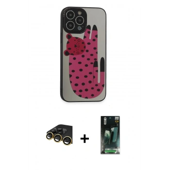 MARSİLYAN™- iPhone 14 Pro Max Kılıf Odak Klasik Serisi - Şeffaf 360 Full Body Arka Koruyucu + Raze Metal Kamera Lens - GD
