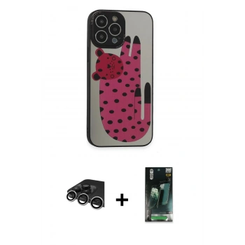 MARSİLYAN™- iPhone 14 Pro Max Kılıf Odak Klasik Serisi - Şeffaf 360 Full Body Arka Koruyucu + Raze Metal Kamera Lens - GS