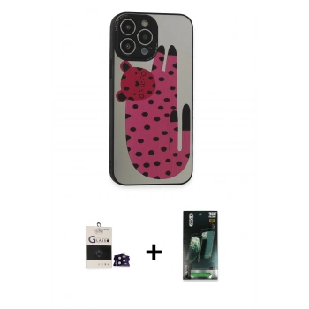 MARSİLYAN™- iPhone 14 Pro Max Kılıf Odak Klasik Serisi - Siyah 360 Mat Full Body Arka Koruyucu + Bilvis Titan Kamera Lens - SH
