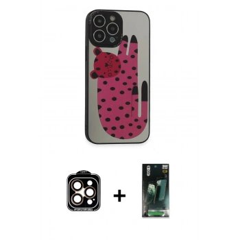 MARSİLYAN™- iPhone 14 Pro Max Kılıf Odak Klasik Serisi - Siyah 360 Mat Full Body Arka Koruyucu + PVD Metal Kamera Lens - TU