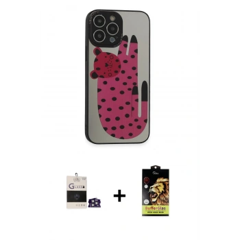 MARSİLYAN™- iPhone 14 Pro Max Kılıf Odak Klasik Serisi - Siyah Buffer Cam Ekran Koruyucu + Bilvis Titan Kamera Lens - GS
