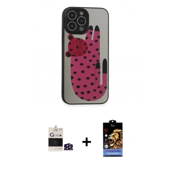MARSİLYAN™- iPhone 14 Pro Max Kılıf Odak Klasik Serisi - Siyah Buffer Hayalet Cam Ekran Koruyucu + Bilvis Titan Kamera Lens - DNMR