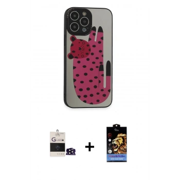 MARSİLYAN™- iPhone 14 Pro Max Kılıf Odak Klasik Serisi - Siyah Buffer Hayalet Cam Ekran Koruyucu + Bilvis Titan Kamera Lens - SH