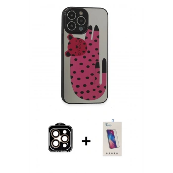 MARSİLYAN™- iPhone 14 Pro Max Kılıf Odak Klasik Serisi - Siyah Joko 5D Cam + PVD Metal Kamera Lens - TU