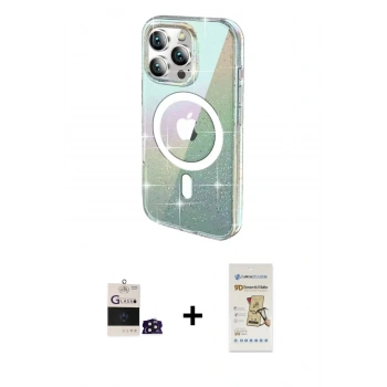 MARSİLYAN™- iPhone 14 Pro Max Kılıf Odak Modern Serisi - Siyah Mat Seramik Nano Ekran Koruyucu + Bilvis Titan Kamera Lens - DNMR