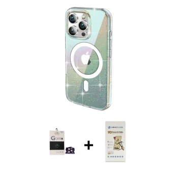 MARSİLYAN™- iPhone 14 Pro Max Kılıf Odak Modern Serisi - Siyah Mat Seramik Nano Ekran Koruyucu + Bilvis Titan Kamera Lens - GD