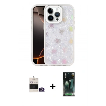 MARSİLYAN™- iPhone 14 Pro Max Kılıf Odak Prime - Şeffaf 360 Full Body Arka Koruyucu + Bilvis Titan Kamera Lens - GS