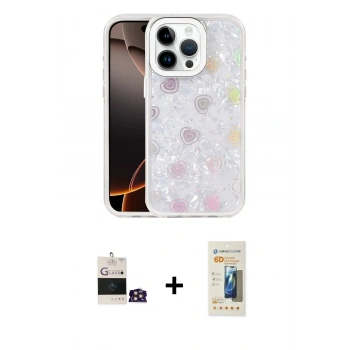 MARSİLYAN™- iPhone 14 Pro Max Kılıf Odak Prime - Siyah 6D Mat Seramik Hayalet Nano Ekran Koruyucu + Bilvis Titan Kamera Lens - GD