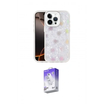 MARSİLYAN™- iPhone 14 Pro Max Kılıf Odak Prime - Siyah Bilvis 5in1 3D Magic Cam Ekran Koruyucu