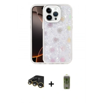 MARSİLYAN™- iPhone 14 Pro Max Kılıf Odak Prime - Siyah Joko Magic 5D Hayalet Cam + Raze Metal Kamera Lens - GD