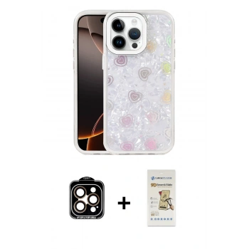 MARSİLYAN™- iPhone 14 Pro Max Kılıf Odak Prime - Siyah Mat Seramik Nano Ekran Koruyucu + PVD Metal Kamera Lens - TU