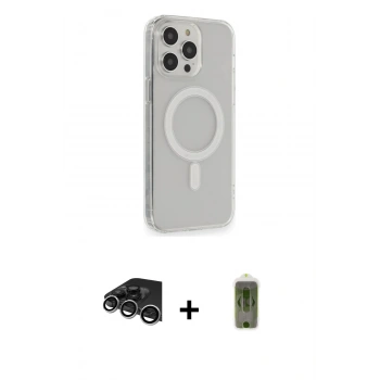 MARSİLYAN™- iPhone 14 Pro Max Kılıf Pusula Çizgi Koleksiyonu - Siyah Joko Magic 5D Hayalet Cam + Raze Metal Kamera Lens - GS