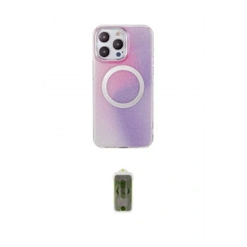 MARSİLYAN™- iPhone 14 Pro Max Kılıf Pusula Form - Siyah Joko Magic 5D Hayalet Cam