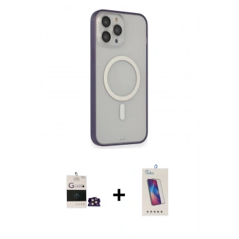 MARSİLYAN™- iPhone 14 Pro Max Kılıf Siluet Işık Koleksiyonu - Siyah Joko 5D Cam + Bilvis Titan Kamera Lens - GD
