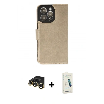 MARSİLYAN™- iPhone 14 Pro Max Kılıf Siluet Işık Serisi - Şeffaf Pasifik Cam Ekran Koruyucu + Raze Metal Kamera Lens - GD