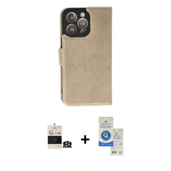 MARSİLYAN™- iPhone 14 Pro Max Kılıf Siluet Işık Serisi - Şeffaf Royal Nano Ekran Koruyucu + Bilvis Titan Kamera Lens - GD