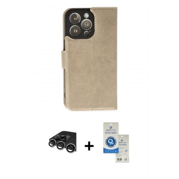 MARSİLYAN™- iPhone 14 Pro Max Kılıf Siluet Işık Serisi - Şeffaf Royal Nano Ekran Koruyucu + Raze Metal Kamera Lens - GS