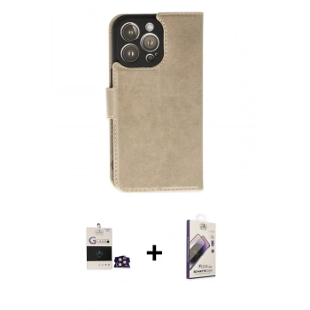 MARSİLYAN™- iPhone 14 Pro Max Kılıf Siluet Işık Serisi - Siyah Bilvis 3D Mat Cam Ekran Koruyucu + Bilvis Titan Kamera Lens - GD
