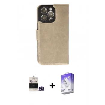 MARSİLYAN™- iPhone 14 Pro Max Kılıf Siluet Işık Serisi - Siyah Bilvis 5in1 3D Magic Cam Ekran Koruyucu + Bilvis Titan Kamera Lens - DNMR