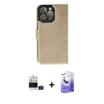 MARSİLYAN™- iPhone 14 Pro Max Kılıf Siluet Işık Serisi - Siyah Bilvis 5in1 5D Magic Hayalet Cam Ekran Koruyucu + Bilvis Titan Kamera Lens - DNMR