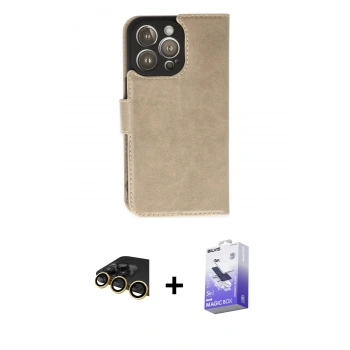 MARSİLYAN™- iPhone 14 Pro Max Kılıf Siluet Işık Serisi - Siyah Bilvis 5in1 5D Magic Hayalet Cam Ekran Koruyucu + Raze Metal Kamera Lens - GD