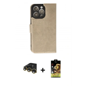 MARSİLYAN™- iPhone 14 Pro Max Kılıf Siluet Işık Serisi - Siyah Buffer Cam Ekran Koruyucu + Raze Metal Kamera Lens - GD