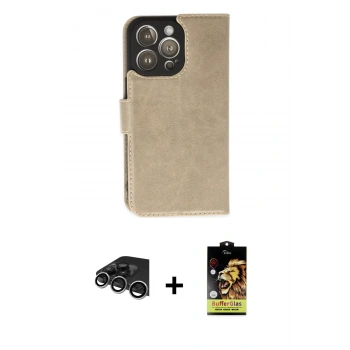 MARSİLYAN™- iPhone 14 Pro Max Kılıf Siluet Işık Serisi - Siyah Buffer Cam Ekran Koruyucu + Raze Metal Kamera Lens - GS
