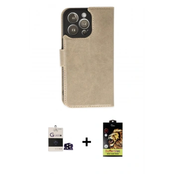 MARSİLYAN™- iPhone 14 Pro Max Kılıf Siluet Işık Serisi - Siyah Buffer Cam Ekran Koruyucu + Bilvis Titan Kamera Lens - SH