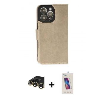 MARSİLYAN™- iPhone 14 Pro Max Kılıf Siluet Işık Serisi - Siyah Joko 5D Cam + Raze Metal Kamera Lens - GD