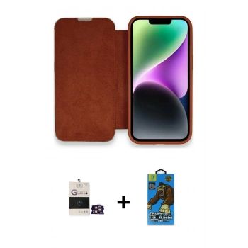 MARSİLYAN™- iPhone 14 Pro Max Kılıf Siluet Minimal Serisi - Siyah 18D Cam Ekran Koruyucu + Bilvis Titan Kamera Lens - GD