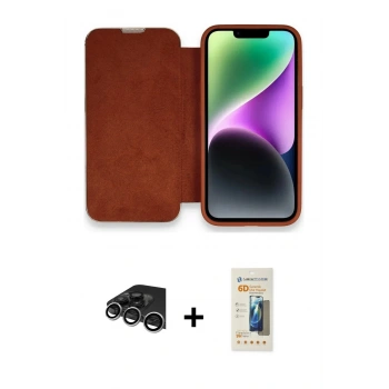 MARSİLYAN™- iPhone 14 Pro Max Kılıf Siluet Minimal Serisi - Siyah 6D Mat Seramik Hayalet Nano Ekran Koruyucu + Raze Metal Kamera Lens - GS